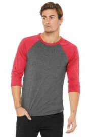 BELLA+CANVAS Unisex 3/4-Sleeve Baseball Tee. BC3200 - Image 15