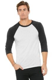 BELLA+CANVAS Unisex 3/4-Sleeve Baseball Tee. BC3200 - Image 17