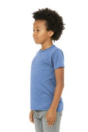 BELLA+CANVAS Youth Triblend Short Sleeve Tee. BC3413Y - Image 2
