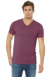 BELLA+CANVAS Unisex Triblend Short Sleeve V-Neck Te. BC3415 - Image 11
