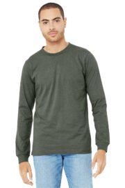 BELLA+CANVAS Unisex Heather CVC Long Sleeve Tee BC3501CVC - Image 23