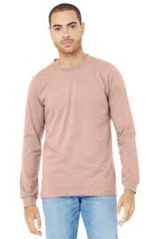 BELLA+CANVAS Unisex Heather CVC Long Sleeve Tee BC3501CVC - Image 28