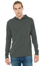 BELLA+CANVAS Unisex Jersey Long Sleeve Hoodie. BC3512 - Image 8