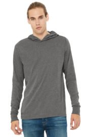 BELLA+CANVAS Unisex Jersey Long Sleeve Hoodie. BC3512 - Image 9