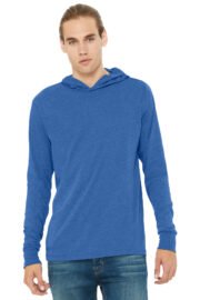 BELLA+CANVAS Unisex Jersey Long Sleeve Hoodie. BC3512 - Image 11