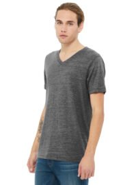 BELLA+CANVAS Unisex Textured Jersey V-Neck Tee BC3655 - Image 2