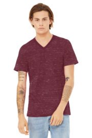 BELLA+CANVAS Unisex Textured Jersey V-Neck Tee BC3655 - Image 12