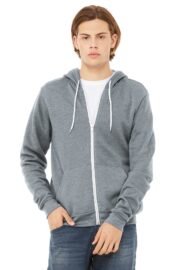 BELLA+CANVAS Unisex Sponge Fleece Full-Zip Hoodie. BC3739 - Image 3