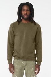 BELLA+CANVAS Unisex Sponge Fleece Raglan Sweatshirt. BC3901 - Image 25