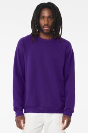 BELLA+CANVAS Unisex Sponge Fleece Raglan Sweatshirt. BC3901 - Image 37