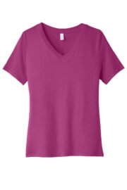 BELLA+CANVAS Women's Relaxed Jersey Short Sleeve V-Neck Tee. BC6405 - Image 9