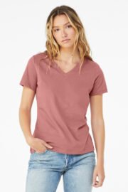 BELLA+CANVAS Women's Relaxed Jersey Short Sleeve V-Neck Tee. BC6405 - Image 12