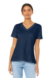 BELLA+CANVAS Women's Relaxed Jersey Short Sleeve V-Neck Tee. BC6405 - Image 15