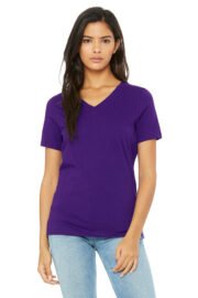 BELLA+CANVAS Women's Relaxed Jersey Short Sleeve V-Neck Tee. BC6405 - Image 18