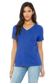 BELLA+CANVAS Women's Relaxed Jersey Short Sleeve V-Neck Tee. BC6405 - Image 19