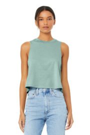BELLA+CANVAS Women's Racerback Cropped Tank. BC6682 - Image 11