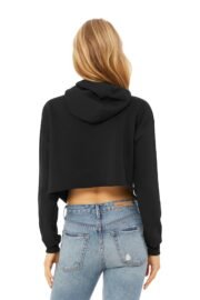 BELLA+CANVAS Women's Sponge Fleece Cropped Fleece Hoodie. BC7502 - Image 4