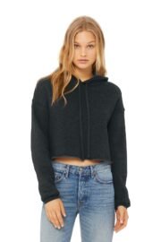BELLA+CANVAS Women's Sponge Fleece Cropped Fleece Hoodie. BC7502 - Image 9