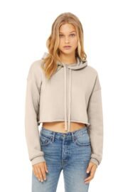 BELLA+CANVAS Women's Sponge Fleece Cropped Fleece Hoodie. BC7502 - Image 10
