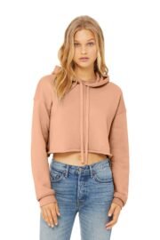 BELLA+CANVAS Women's Sponge Fleece Cropped Fleece Hoodie. BC7502 - Image 12