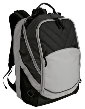 BG100_BlackGrey_CB09_Pg10 Port Authority Xcape Computer Backpack. BG100 - Image 1