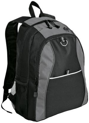 BG1020_GreyBlack_CB09_Pg10 Port Authority Contrast Honeycomb Backpack. BG1020 - Image 1