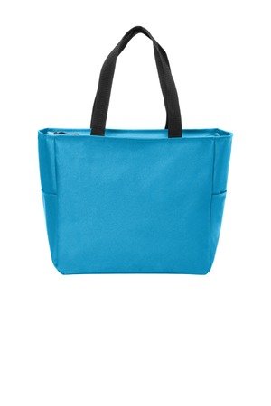 BG410_turquoise_front Port Authority Essential Zip Tote. BG410 - Image 1
