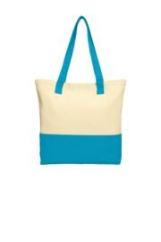 Port Authority Colorblock Cotton Tote. BG414 - Image 8