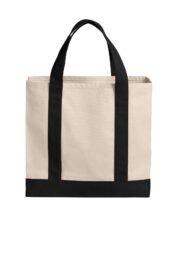 Port Authority Cotton Canvas Two-Tone Tote BG429 - Image 4