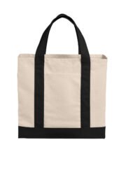Port Authority Cotton Canvas Two-Tone Tote BG429 - Image 6