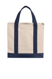 Port Authority Cotton Canvas Two-Tone Tote BG429 - Image 8