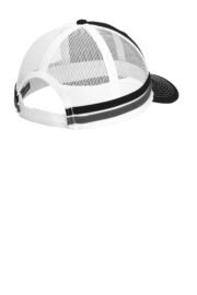 Port Authority Two-Stripe Snapback Trucker Cap. C113 - Image 3