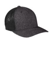 Port Authority Flexfit Melange Mesh Back Trucker Cap C302 - Image 3
