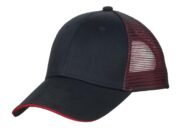 Port Authority Double Mesh Snapback Sandwich Bill Cap. C818 - Image 5