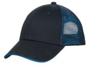 Port Authority Double Mesh Snapback Sandwich Bill Cap. C818 - Image 6