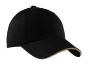 Port Authority Sandwich Bill Cap with Striped Closure. C830 - Image 5