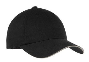 C832_Black_Front_092309 Port Authority Reflective Sandwich Bill Cap. C832 - Image 1