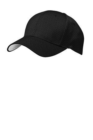 C833_black_flat_front Port Authority Pro Mesh Cap. C833 - Image 1