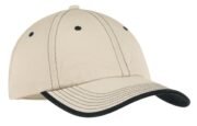 Port Authority Vintage Washed Contrast Stitch Cap. C835 - Image 9