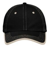 Port Authority Vintage Washed Contrast Stitch Cap. C835 - Image 3