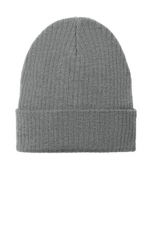 C880_smokegrey_flat_front Port Authority C-FREE Recycled Beanie C880 - Image 1