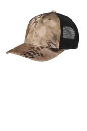 Port Authority Performance Camouflage Mesh Back Snapback Cap C892 - Image 6
