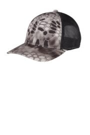 Port Authority Performance Camouflage Mesh Back Snapback Cap C892 - Image 7