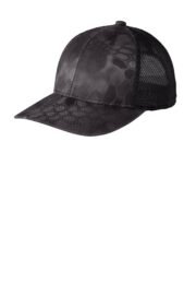 Port Authority Performance Camouflage Mesh Back Snapback Cap C892 - Image 8
