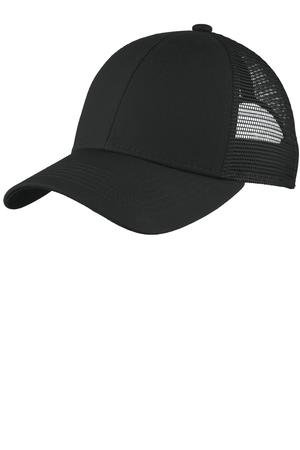 C911_black_front Port Authority Adjustable Mesh Back Cap. C911 - Image 1