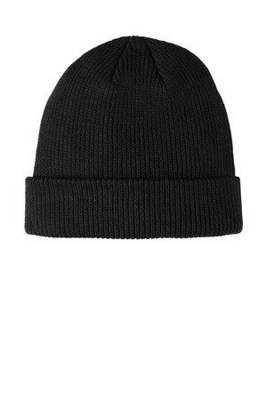 C977_deepblack_cap_front Port Authority Cozy Cuffed Beanie C977 - Image 1
