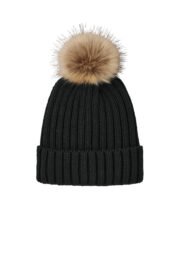 Port Authority Faux Fur Pom Beanie C990 - Image 6
