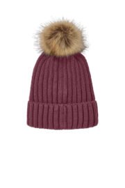 Port Authority Faux Fur Pom Beanie C990 - Image 4
