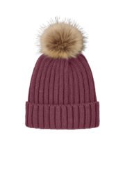 Port Authority Faux Fur Pom Beanie C990 - Image 9