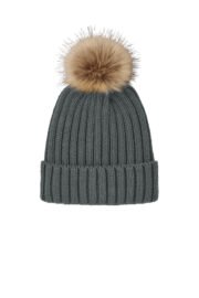 Port Authority Faux Fur Pom Beanie C990 - Image 10
